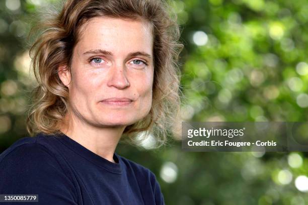 Actress Sarah Biasini poses during a portrait session in Paris, France on .