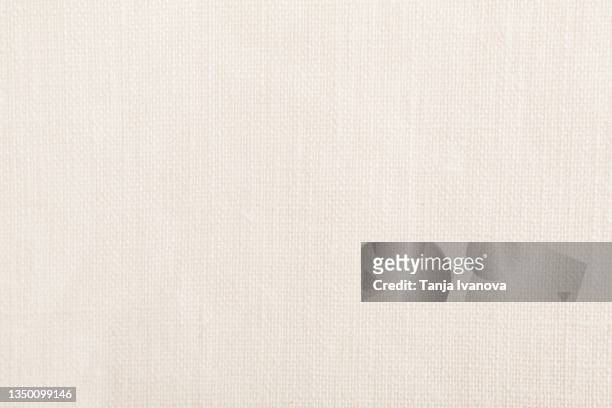 texture of the linen fabric is white. - 織物 ストックフォトと画像