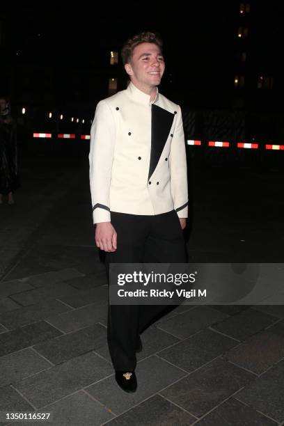 Rocco Ritchie is seen on a night out at The MAINE Mayfair party on October 29, 2021 in London, England.