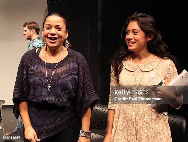 Yvette Ganier and Marisol Sacramento attend the Sundance Institute Screenplay Reading of Keith Davis' "The American People" at the 52nd Street...