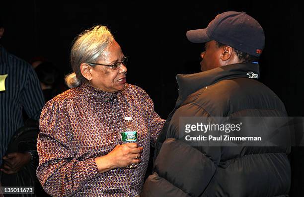 Venida Evans attends the Sundance Institute Screenplay Reading of Keith Davis' "The American People" at the 52nd Street Project on December 5, 2011...