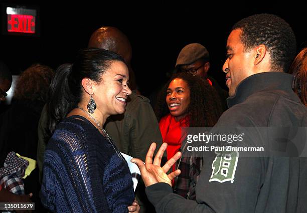 Yvette Ganier attends the Sundance Institute Screenplay Reading of Keith Davis' "The American People" at the 52nd Street Project on December 5, 2011...