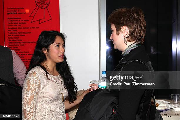 Marisol Sacramento attends the Sundance Institute Screenplay Reading of Keith Davis' "The American People" at the 52nd Street Project on December 5,...