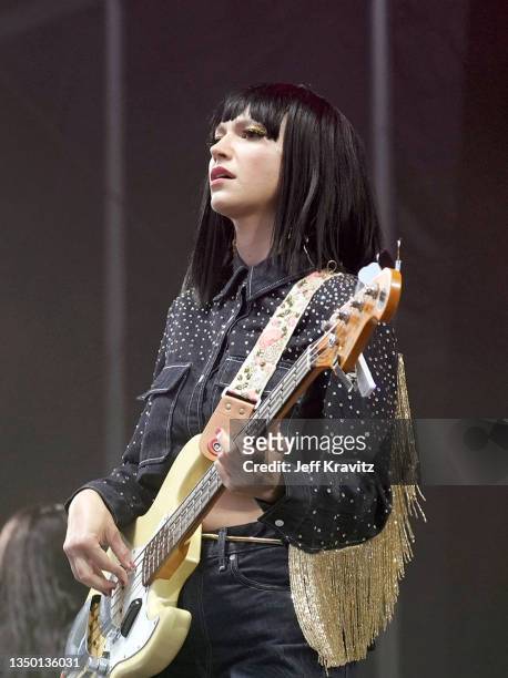 Laura Lee of Khruangbin perform on the Lands End Stage during day 1... News  Photo - Getty Images