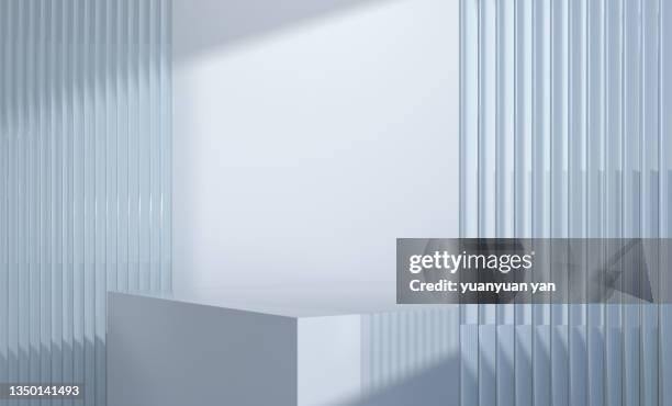3d rendering product background - theaterdecor stockfoto's en -beelden