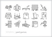 Yard games icons