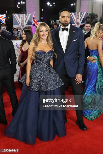 Carol Vorderman and Ashley Banjo attend the Pride Of Britain Awards 2021 at The Grosvenor House Hotel on October 30, 2021 in London, England.