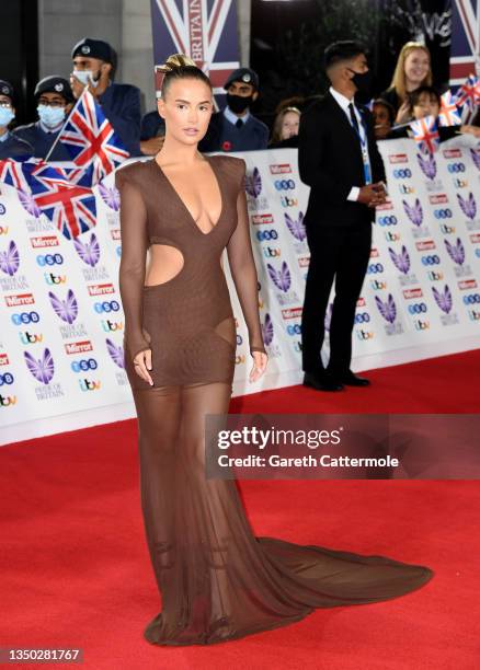 Molly-Mae Hague attends the Pride Of Britain Awards 2021 at The Grosvenor House Hotel on October 30, 2021 in London, England.