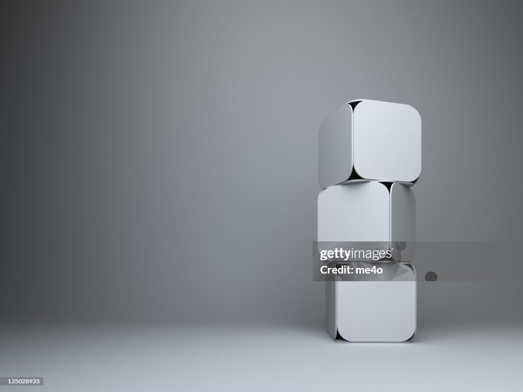 Abstract 3d rectangles design background