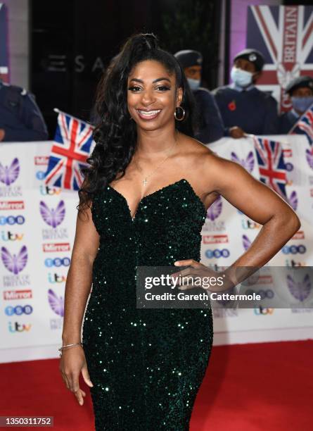 Kadeena Cox attends the Pride Of Britain Awards 2021 at The Grosvenor House Hotel on October 30, 2021 in London, England.
