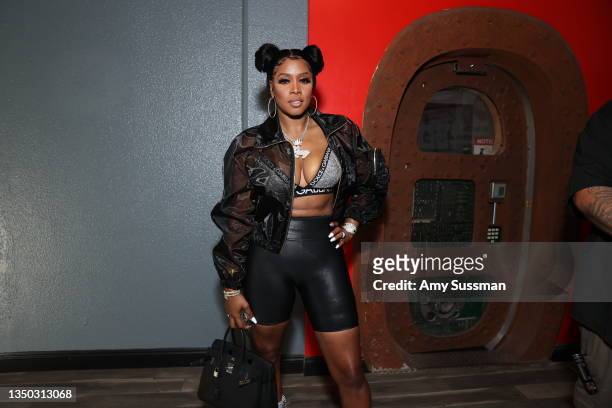 Remy Ma attends Drake's Till Death Do Us Part rap battle on October 30, 2021 in Long Beach, California.