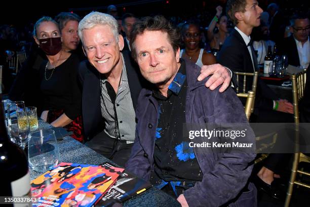 Michael J. Fox attends the 36th Annual Rock & Roll Hall Of Fame Induction Ceremony at Rocket Mortgage Fieldhouse on October 30, 2021 in Cleveland,...