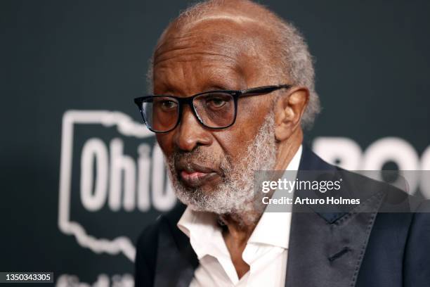 Clarence Avant attends the 36th Annual Rock & Roll Hall Of Fame Induction Ceremony at Rocket Mortgage Fieldhouse on October 30, 2021 in Cleveland,...