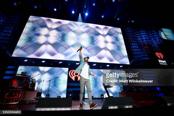 Walker Hayes performs onstage during the 2021 iHeartCountry Festival Presented By Capital One at The Frank Erwin Center on October 30, 2021 in...