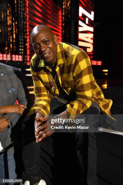 Dave Chappelle performs onstage during the 36th Annual Rock & Roll Hall Of Fame Induction Ceremony at Rocket Mortgage Fieldhouse on October 30, 2021...