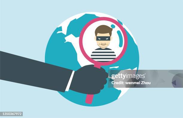 arrest - micro world stock illustrations