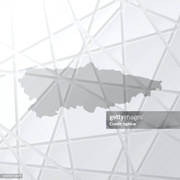 asturienkarte mit mesh-netzwerk auf weißem hintergrund - oviedo stock-grafiken, -clipart, -cartoons und -symbole