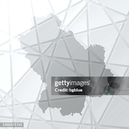 Basilicata map with mesh network on white background Basilicata map with mesh network on white background