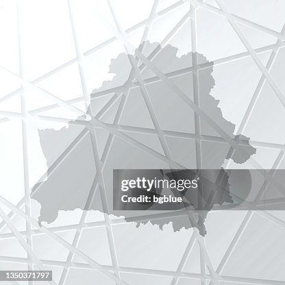 Belarus map with mesh network on white background Belarus map with mesh network on white background