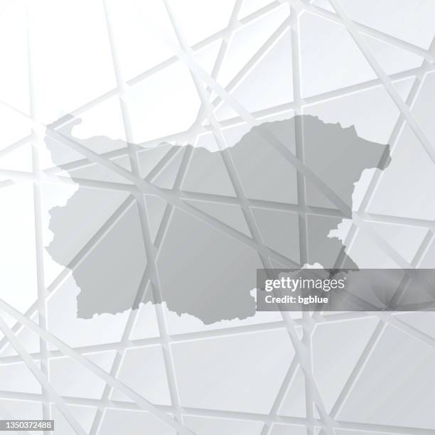 bulgaria map with mesh network on white background - sofia stock illustrations