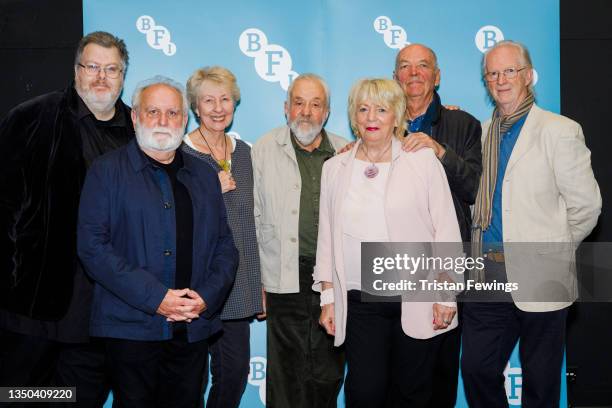 Lead Programmer Justin Johnson, Anthony O'Donnell, Sheila Kelley, director Mike Leigh, Alison Steadman, Roger Sloman, and Stephen Bill attend the...