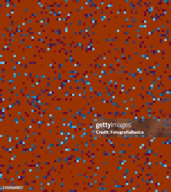pixelated red and blue background - static texture stock illustrations