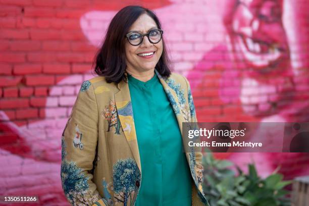 Mira Nair attends 'A Landmark Anniversary Celebration of Two Classic Films By Award-Winning Filmmaker Mira Nair' at ARRAY HQ on October 31, 2021 in...