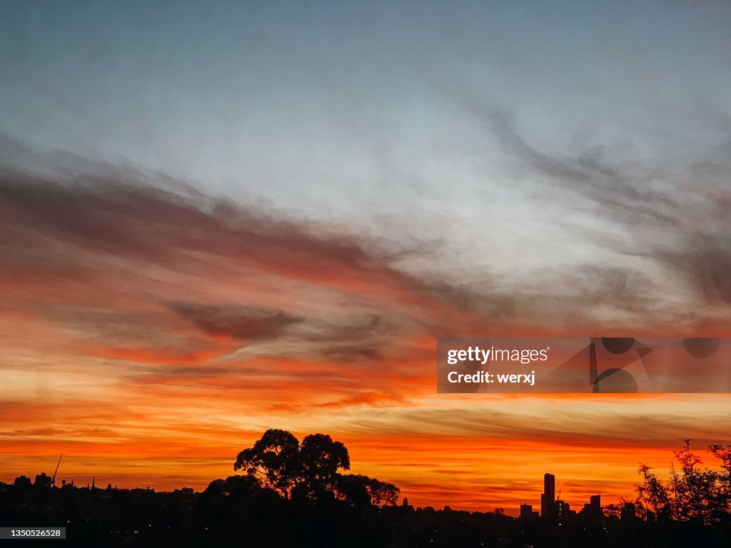 Simple Spring Sunset Spring Orange Sunset High-Res Stock Photo - Getty Images
