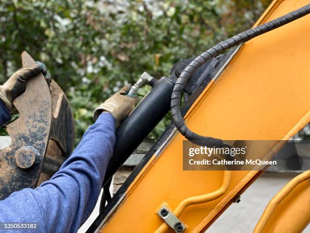 Man Using Backhoe 51 Excavators Union Local Stock Photos, High-Res Pictures, and Images ...