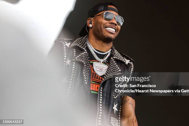 American rapper Nelly, born Cornell Iral Haynes Jr., performs during the final day of Outside Lands on Halloween in San Francisco, Calif. On Sunday,...