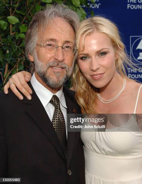 Neil Portnow of NARAS and Natasha Bedingfield during Starry Night Benefit Honoring Los Angeles Mayor Antonio Villaraigosa - Red Carpet at Villa...