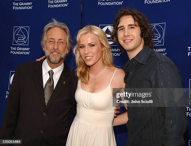 Neil Portnow of NARAS, Natasha Bedingfield and Josh Groban