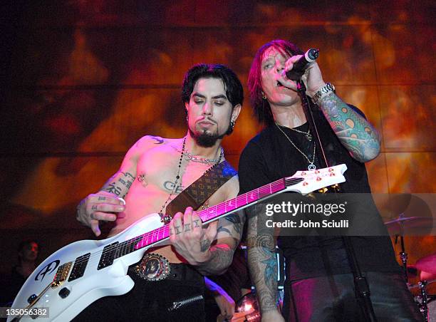 Dave Navarro and Billy Morrison during Camp Freddy Concert to Launch the Orange County Performing Arts Center - October 20, 2006 at Samueli Theater,...