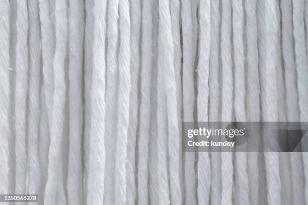 closeup of white fabric fiber for background. - cotton stock pictures, royalty-free photos & images