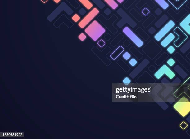 technology modern abstract circuit background - silicon stock illustrations