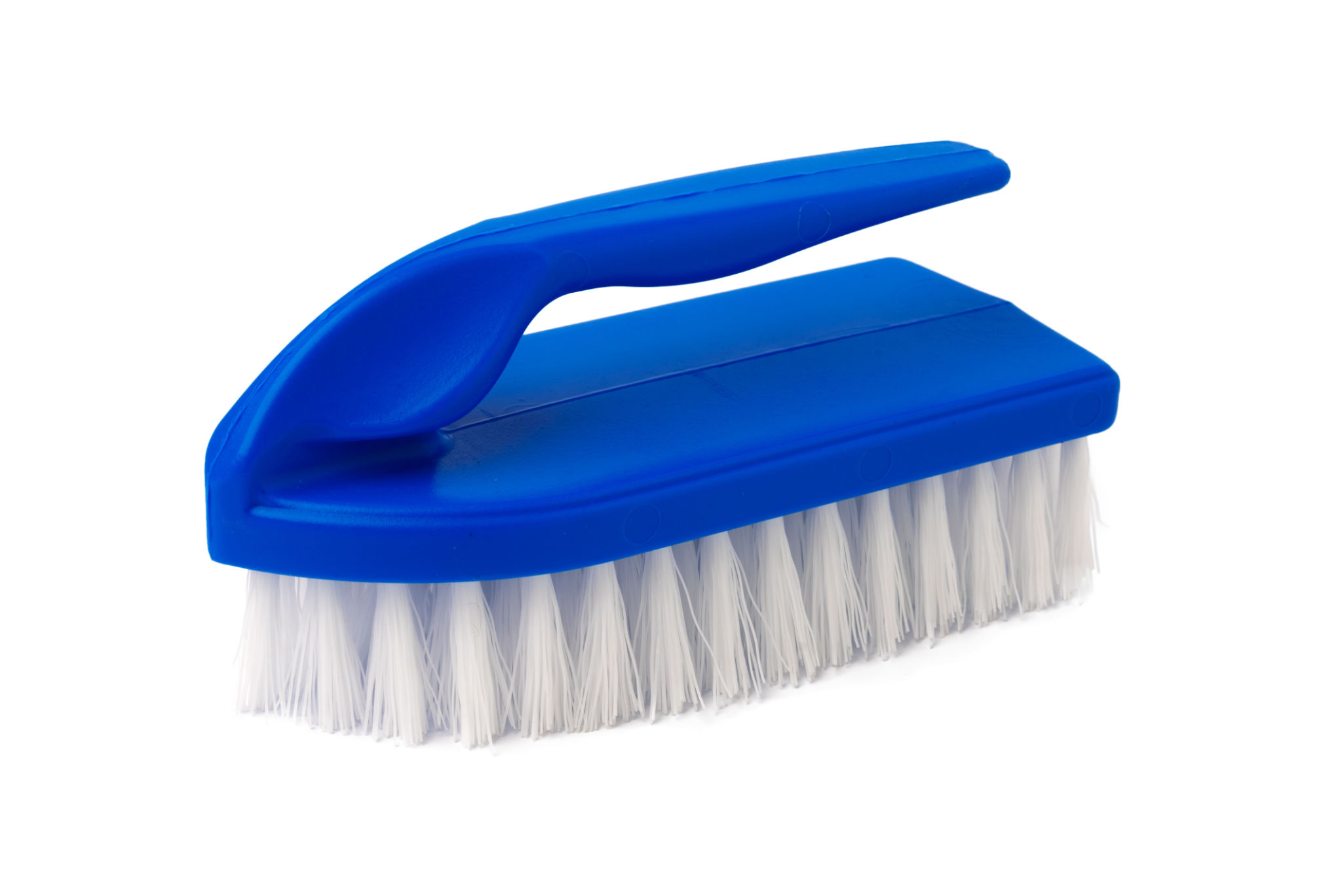 cleaning with a scrub brush