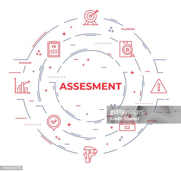 assessment infographic template - feedback-loop-infographic stock illustrations