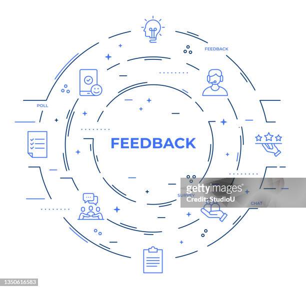 feedback infographic template - feedback stock illustrations