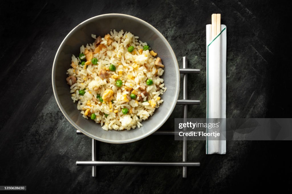 Cuisine asiatique: Nature morte de riz frit