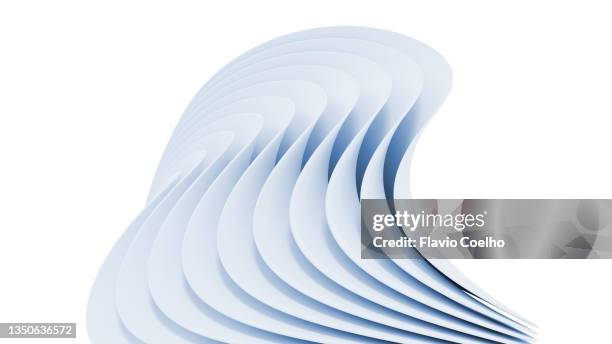 curved layered surfaces distorted - twisted foto e immagini stock