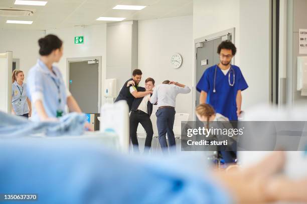 hospital ward violence - aggression bildbanksfoton och bilder