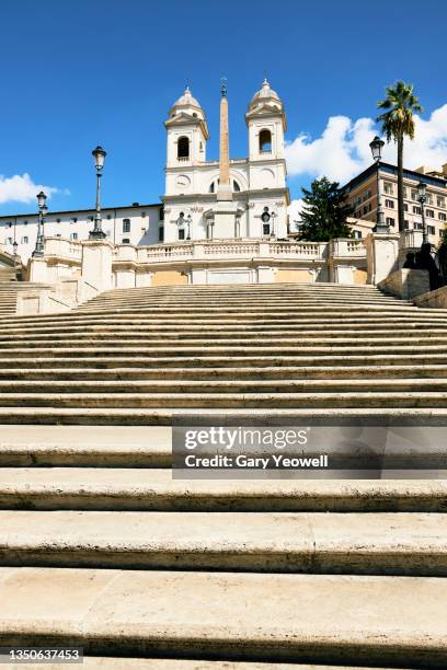 spanish steps in rome - steintreppe stock-fotos und bilder