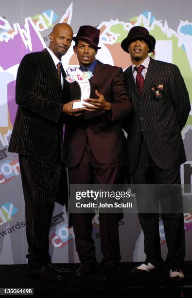 Keenen Ivory Wayans, Marlon Wayans, and Damon Wayans, winners of the BET Comedy Icon award