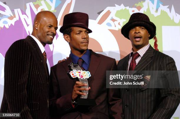 Keenen Ivory Wayans, Marlon Wayans, and Damon Wayans, winners of the BET Comedy Icon award