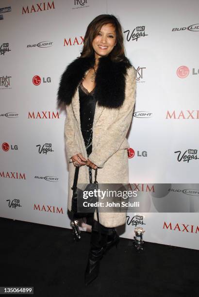 Kelly Hu during Maxim 100th Issue Weekend - Party Arrivals at Wynn Hotel & Casino in Las Vegas, Nevada, United States.