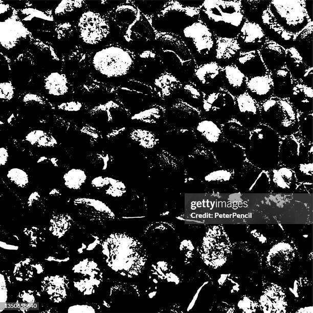 granite stones. grunge texture. black dusty scratchy pattern. abstract grainy background. vector design artwork. textured effect. crack. - rag texture stock illustrations