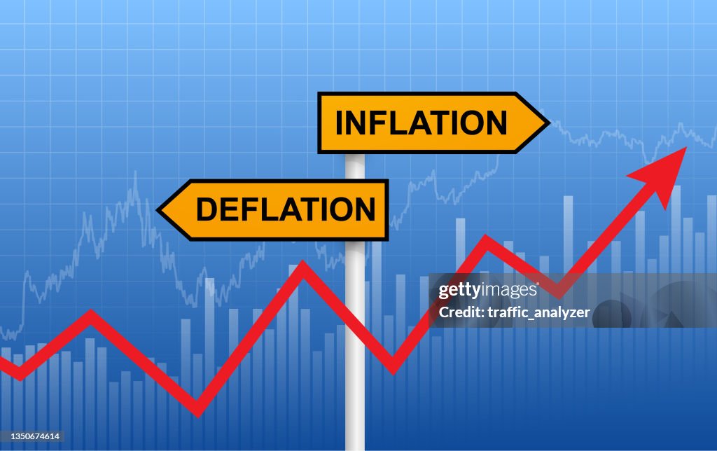 Deflation Background Inflation Deflation Finance Background High-Res Vector Graphic - Getty ...