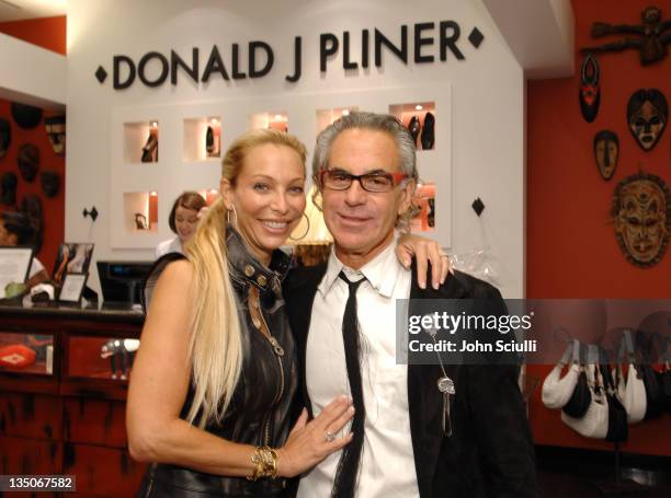 Lisa Pliner and Donald Pliner during Donald Pliner Cure Autism Now VIP Night in Los Angeles, California, United States.