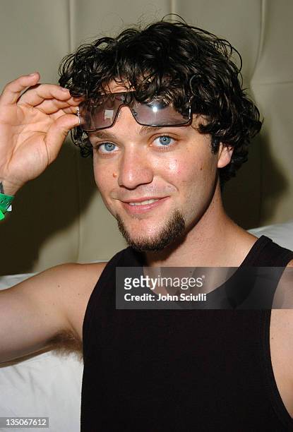 Bam Margera wearing Safilo during Solstice Sunglass Boutique at the MTV Video Music Awards Style Villa at Sagamore Hotel in Miami, Florida, United...