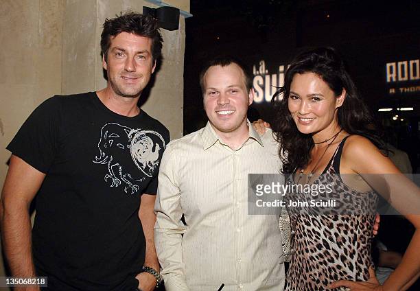Simon Wakelin, Marc Webb, director of "L.A. Suite" and Tia Carrere